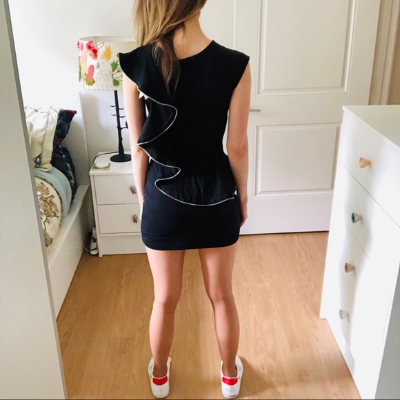 Ted Baker Mini Black Zipper Embellished Dress - Picture 2 of 7